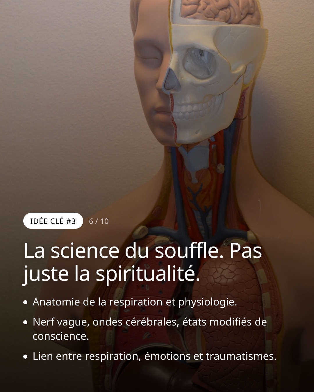 Slide 6: La science du souffle. Pas juste la spiritualité.